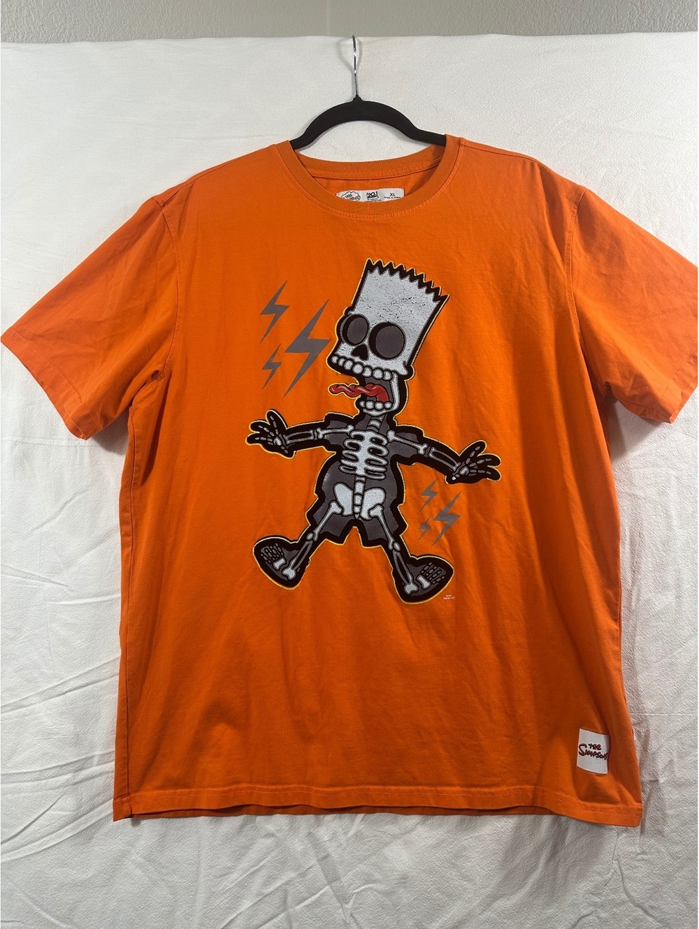 The Simpsons orange Bart skeleton T-shirt